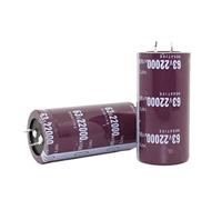 Accessori elettronici Condensatori elettrolitici ad alta frequenza 2PCS-12PCS 63V22000UF 22000UF 63V 35 * 50MM 35 * 60MM Dispositivi elettronici (Color : 12pcs, Size : 0)
