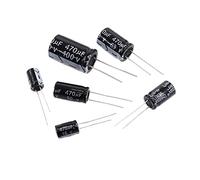 Accessori elettronici Condensatori elettrolitici in alluminio 50PCS 16V 25V 50V 1UF 2.2UF 3.3UF 4.7UF 10UF 22UF 33UF 47UF 100UF 220UF 330UF 470UF Dispositivi elettronici (Size : 16V 220UF 5x7)