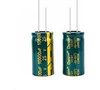 Accessori elettronici Kit condensatore 10 pezzi 10V 16V 25V 35V 50V 400V Condensatore in alluminio a bassa ESR ad alta frequenza 100UF 220UF 330UF 470UF 680UF 1500UF 2200UF 3300UF condensatori (Dimens