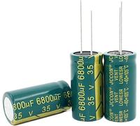 Accessori elettronici Kit condensatore 10PCS-100PCS / lot 35V 6800UF 18 * 35MM Condensatore elettrolitico in alluminio ad alta frequenza a bassa impedenza Condensatori 6800uf 35v Dispositivi elettroni