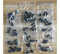 Accessori elettronici Kit condensatore 120 pezzi = 12 valori * 10 pezzi 0.22UF-470UF Condensatore elettrolitico in alluminio Assortimento kit Set condensatori Dispositivi elettronici