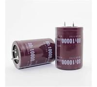 Accessori elettronici Kit condensatore 1pcs 50V 63V 80v 100V 10000uf Condensatori elettrolitici in alluminio DIP radiale Tolleranza 20% condensatori 450V1000UF (Size : 80v10000uf 35x50MM)