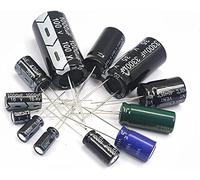 Accessori elettronici Kit condensatore 2-50 pezzi 10V 16V 25V 35V 50V 63V 100V Condensatori elettrolitici in alluminio Dispositivi elettronici (Size : 6.3V1500uF 10PCS)