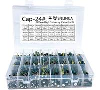 Accessori elettronici Kit condensatore 24Value Kit condensatore 16V 25v 35V 50V 22uf 0.1uf 0.22uf 220uf 100uf 1000uf 2200uf 3300uf Condensatore elettrolitico in alluminio Condensatori da 420 pezzi