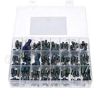 Accessori elettronici Kit condensatore 360 Pz/scatola 24 Valori Kit condensatore elettrolitico ad alta frequenza Set Condensatori in alluminio 1UF-1500UF Condensatori a bassa ESR 6,3 V-50 V
