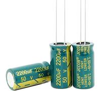Accessori elettronici Kit condensatore 47UF 68UF 2200UF 3300UF 450V 400V 50V 16V 16 * 25MM 16 * 30MM condensatori elettrolitici in alluminio ad alta frequenza a bassa impedenza Dispositivi elettronici
