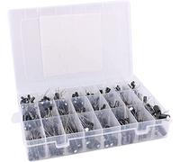 Accessori elettronici Kit condensatore 500 pz/lotto 16V-50V 24Values Condensatori Elettrolitici Set 0.1UF-1000UF Mix condensatori Elettrolitici kit Assortiti Pacchetto Elettronico FAI DA TE condensa