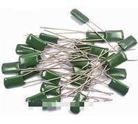 Accessori elettronici Kit condensatore 50PCS Condensatore a film in poliestere 100V 1NF 1.5NF 100NF 104 2A471J 2A102J 2A152J 2A222J 2A392J 2A332J 2A472J 2A103J 2A473J 2A104J condensatori (dimensioni