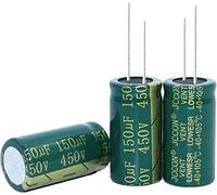 Accessori elettronici Kit condensatore 50PCS Condensatore elettrolitico ad alta frequenza 450V150UF 150UF 450V Volume 18 * 35MM 18 * 40 condensatori Dispositivi elettronici