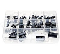 Accessori elettronici Kit condensatore 78 pezzi 11 valori 1uF -100uF 400V Condensatore elettrolitico in alluminio ad alta tensione Kit scatola assortimento condensatori