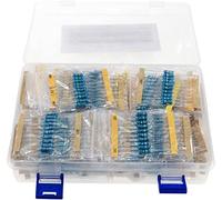 Accessori elettronici Kit condensatore 860Pcs 86Values x 10Pcs 1% 1W Kit resistore a film metallico Set assortito 0,1 ohm ~ 10M ohm Gamma di condensatori Condensatori box