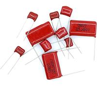 Accessori elettronici Kit condensatore Condensatore CBB 100V 63v 250V 400V 630V 104J 0.1uf 100nF 105 2.2UF P=5 10 15 20 25MM 10 pezzi condensatori Dispositivi elettronici