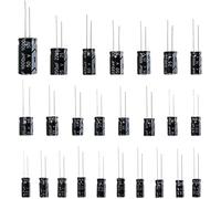 Accessori elettronici Kit condensatore Set di 120 pezzi 12 Valori 0.22UF-470UF Condensatore elettrolitico in alluminio Kit assortimento Set Pack condensatori Dispositivi elettronici