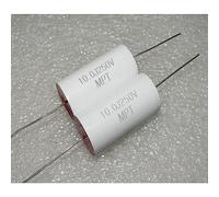 Accessori elettronici MPT Perno in rame 10.0j 250V 10uF 106j assiale Attraverso nucleo testa rossa Divisione di frequenza Condensatore a film 1 Pz Dispositivi elettronici