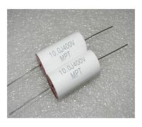 Accessori elettronici MPT Pin in rame 10.0J 400V 10UF 106J piercing assiale testa rossa divisione di frequenza condensatore a film 1 pz Dispositivi elettronici