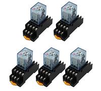 Accessori elettronici Relè 5Pcs Relè MY4NJ 220/240V AC Piccolo Relè 5A 14PIN Bobina DPDT con Presa di Base Parti e ricambi (Size : AC 110V)