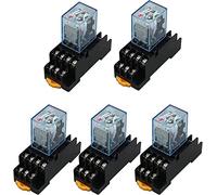 Accessori elettronici Relè 5Pcs Relè MY4NJ 220/240V AC Piccolo Relè 5A 14PIN Bobina DPDT con Presa di Base Parti e ricambi(Size:AC 110V)