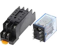 Accessori elettronici Relè MY2P HH52P MY2NJ Bobina relè Generale DPDT Micro Mini Interruttore elettromagnetico con base presa LED AC 110 V 220 DC 12 24 36(DC 36V)