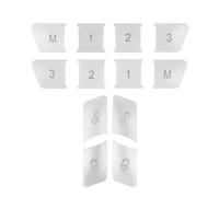 accessori estetici auto Compatibile Con Per Q30 Q30S QX30 2016 2017 2018 Copertura Pannello Pulsante Interruttore Alzavetro Porta Auto Adesivo(Size2)