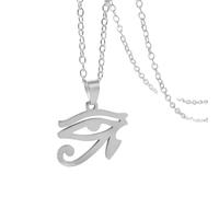 Accessori Eye of Horus Necklace for Men Women, Punk Rock Tutti vedono la collana per gli occhi - Occhio unisex di collana RA, occhio di Horus Pendant Illuminati Collana per Halloween Christmas