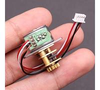 Accessori fai da te Circuits Mini motore passo-passo con ingranaggi in metallo da 18°, motore passo-passo 4 fili 2 fasi da 15 mm, cambio di precisione micro, rapporto 51,4: 1 motore giocattolo motore