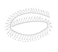 Accessori fai da te fatti a mano, applique da cucito, con strass e nappa, ampia catena con strass per fai da te, artigianato, abbigliamento, accessori leggeri, portatili, frangia decorativa per feste