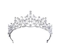 Accessori For Abiti Da Sposa Con Corona Floreale In Cristallo Da Sposa Accessori For Capelli Con Tiara Principessa Copricapo For Gioielli Decorazione For Feste Regina Delicato Confortevole(Color 3)