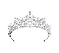 Accessori For Abiti Da Sposa Con Corona Floreale In Cristallo Da Sposa Accessori For Capelli Con Tiara Principessa Copricapo For Gioielli Decorazione For Feste Regina Delicato Confortevole(Color 1)
