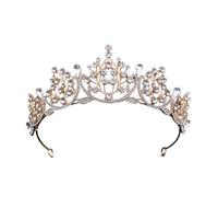 Accessori For Abiti Da Sposa Con Corona Floreale In Cristallo Da Sposa Accessori For Capelli Con Tiara Principessa Copricapo For Gioielli Decorazione For Feste Regina Delicato Confortevole(Color 2)