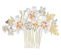 Accessori for capelli Accessori for capelli Matrimonio Pettine laterale for capelli da sposa Fiori fatti a mano Fermaglio for capelli Pettine Fermagli for capelli da sposa Copricapo for le donne Acces