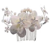 Accessori for capelli Accessori for capelli Pettine laterale for capelli da sposa Pettine for capelli da sposa Pettine con fermaglio for fiori in seta con strass Copricapo for accessori da sposa Acces