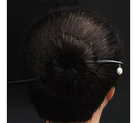 Accessori for capelli, Bastoncini for capelli in legno di sandalo for donne, Accessori for fermagli for capelli cinesi giapponesi vintage Perla d'acqua dolce Ovale Ciondolo con perline Hanfu Bacchette