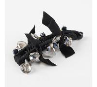 Accessori for capelli con fiocco for forcina a carica manuale coreano, fermaglio a banana, fermaglio for coda di cavallo, fermaglio verticale(Black banana)