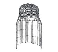 Accessori for capelli con perle da sposa, fascia for capelli fatta a mano, nappa cava, copricapo for la fronte, catena for la testa, berretto di lusso for donna(Style 2)