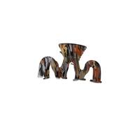 Accessori for capelli da donna, pinze cave a forma di M, forcine for capelli pigre, forcine for capelli updo(Camouflage Yellow)