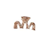 Accessori for capelli da donna, pinze cave a forma di M, forcine for capelli pigre, forcine for capelli updo(Floral Brown)