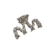Accessori for capelli da donna, pinze cave a forma di M, forcine for capelli pigre, forcine for capelli updo(Spotted Black)