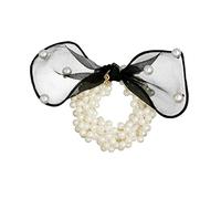 Accessori for capelli di perle d'imitazione Copricapo Anello for capelli Palline Tendine del cuoio capelluto Corda for capelli arrotolata femminile Corda for capelli legata a coda di cavallo (Color :