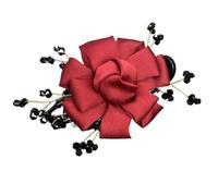 Accessori for capelli Elegante copricapo con rose Forcina for capelli da donna Forcina for capelli abbinata Fermaglio for capelli(WineRed)