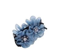 Accessori for capelli Fermaglio for capelli semplice Fermaglio for capelli Temperamento Trapano Fiori Tessuto Testa Fiore Fermaglio for la parte superiore Copricapo(Sky Blue)