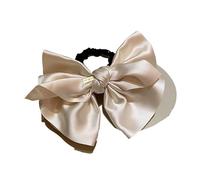 Accessori for capelli for il pendolarismo quotidiano con decorazione a fiocco annodato, corda for capelli a forma di cerchio for l'intestino tenue(Beige)
