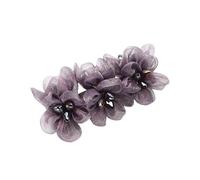 Accessori for capelli in filato di seta tridimensionale, fermaglio for capelli in cristallo, fermaglio a molla tutto abbinato, fermaglio for la parte superiore del fiore(Elegantpurple)