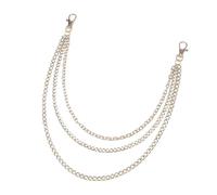 Accessori for catene di jeans con accessori for pantaloni a catena multistrato da 2 pezzi Per Jeans(Silver)
