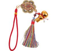 Accessori for ciondoli con nappe for auto da casa, monete cinesi della fortuna Monete Feng Shui Monete tradizionali con cordino rosso Monete I-Ching Ciondolo Nappa Ornamento appeso for la salute Fortu