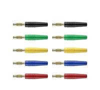 Accessori for connettori elettrici a banana placcati in oro da 10 pezzi da 2,5 mm Q.10006(5 colors x 2)