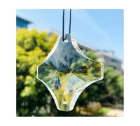 Accessori for decorazioni for la casa in cristallo sfaccettato con prisma a croce trasparente