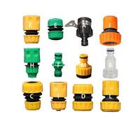 Accessori for Giardinaggio in PVC, Adattatore for Tubo da Giardino for Auto da 3/4, Attacco rapido, Raccordo for Tubi di Riparazione da 1/2(1I2 Hose- 1I2 Hose E)