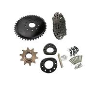 Accessori for la modifica di biciclette elettriche Pignoni anteriori e posteriori Kit di installazione pignone a 9 fori Adatto for 49cc 66cc 80cc(Complete set)
