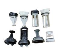 Accessori for lavatrice a tamburo pompa di scarico completa coperchio in plastica tappo filtro a rete acqua(D)