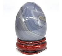 Accessori for massaggi con barile di cristallo naturale in pietra a forma di Decorazione for la casa Reki in pietra di idromele raccolta domiciliare(Color:Grey Agate)